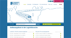Desktop Screenshot of logistic-people.de
