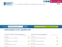 Tablet Screenshot of logistic-people.de